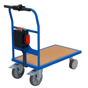 Wózek transportowy elektryczny magazynowy 500 kg platforma 100x70 cm 500 kg CASTSBW.1070.E