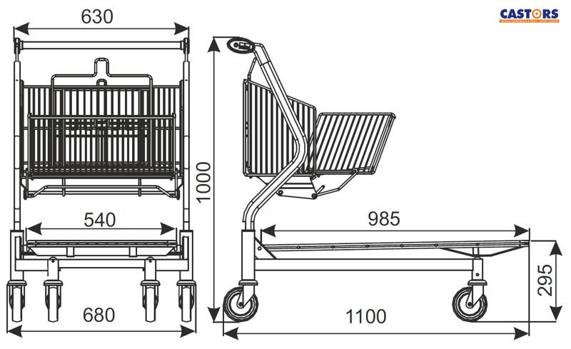 WÓZEK TRANSPORTOWY VARIO 110S