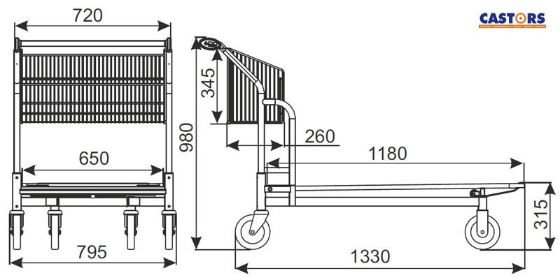 WÓZEK TRANSPORTOWY VARIO 120