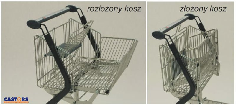 WÓZEK TRANSPORTOWY VARIO 90S (z rozkładanym koszem)